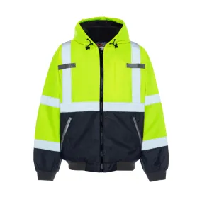 Utility Pro Hi Vis Warm Up Class 3 Premium Yellow Bomber Jacket - UHV883