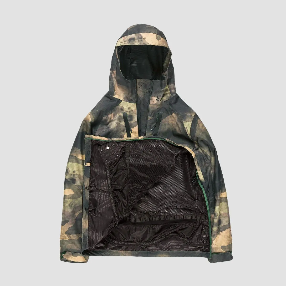 Volcom Brighton Pullover Snow Jacket Camouflage