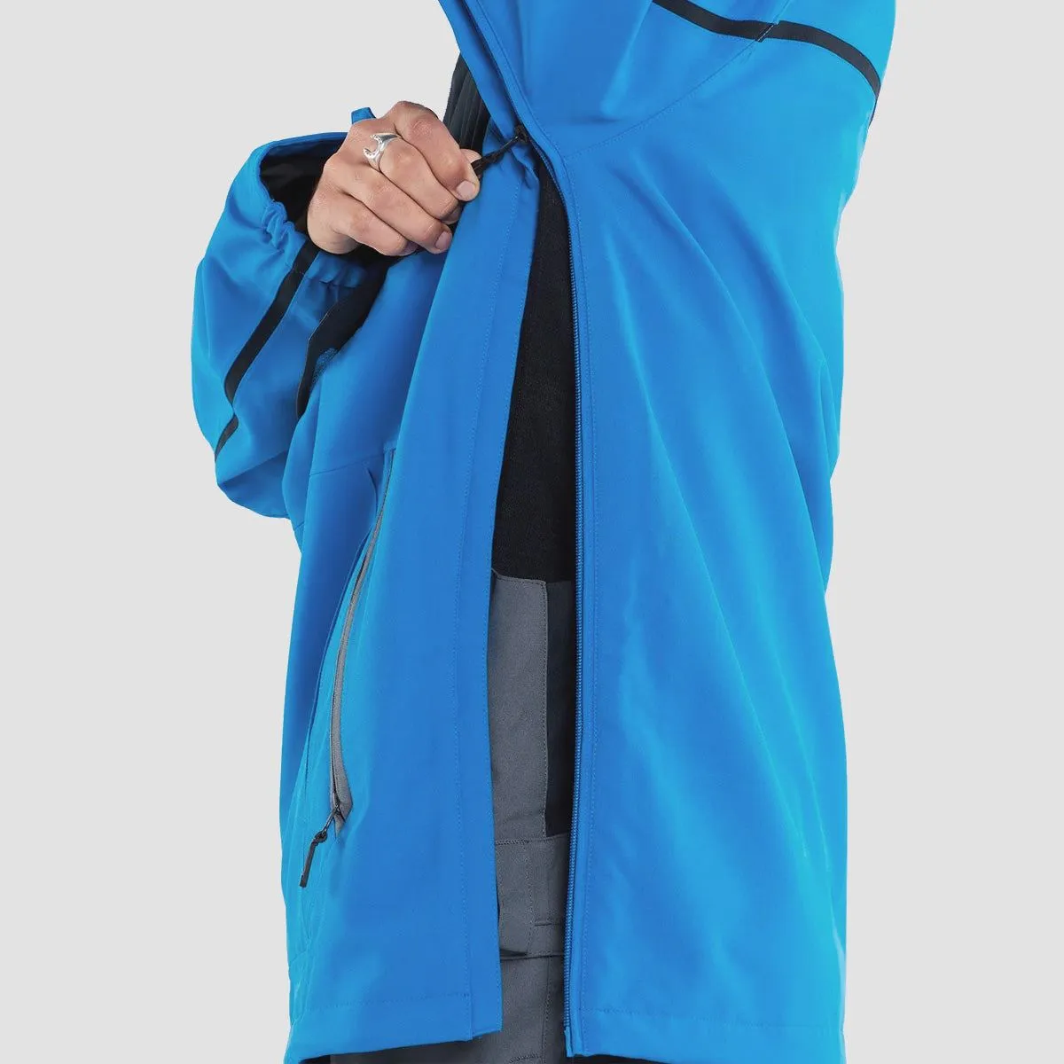 Volcom Brighton Pullover Snow Jacket Electric Blue