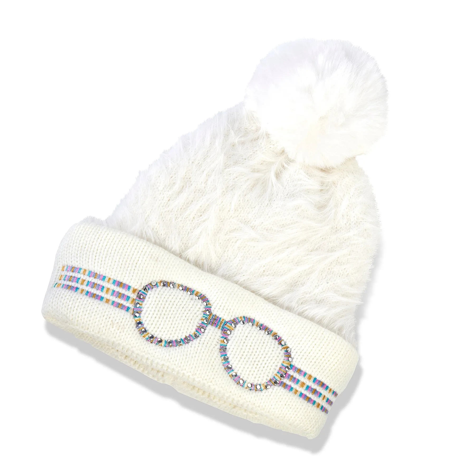 White Snow Knit Hat