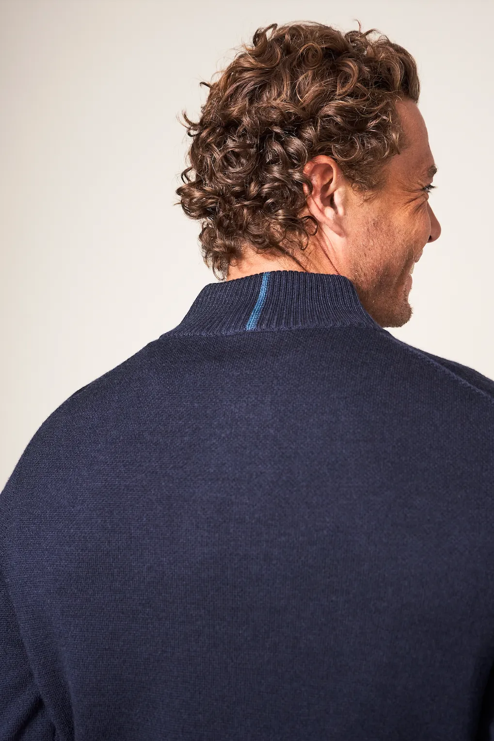 White Stuff Newport Merino Jumper in Dark Navy