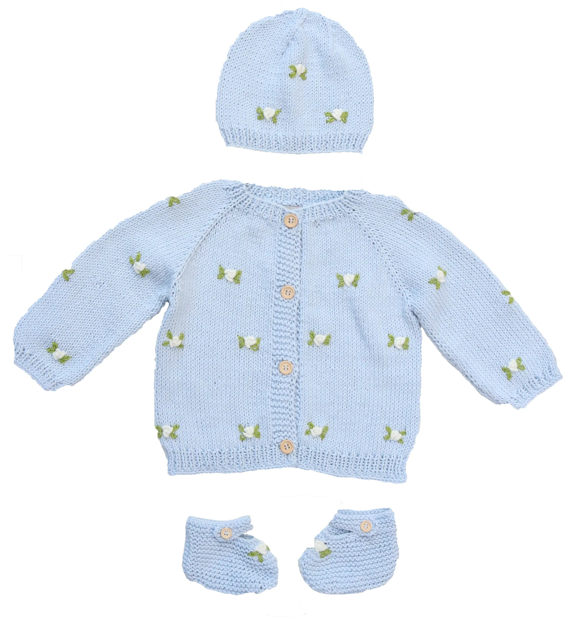 WINTER BLOOM COTTON BABY SET