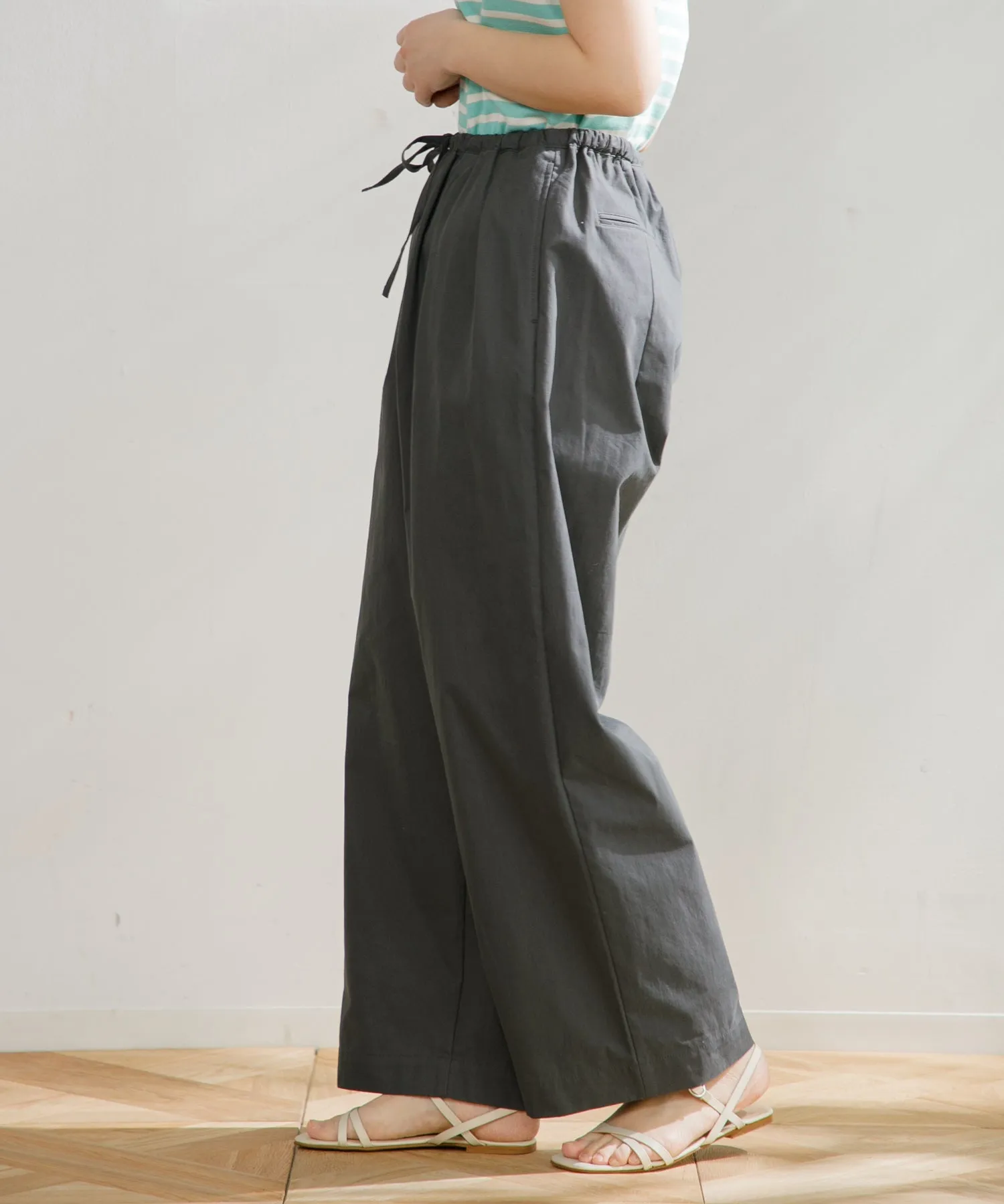 【WOMEN】ORCIVAL WIDE EASY PANTS