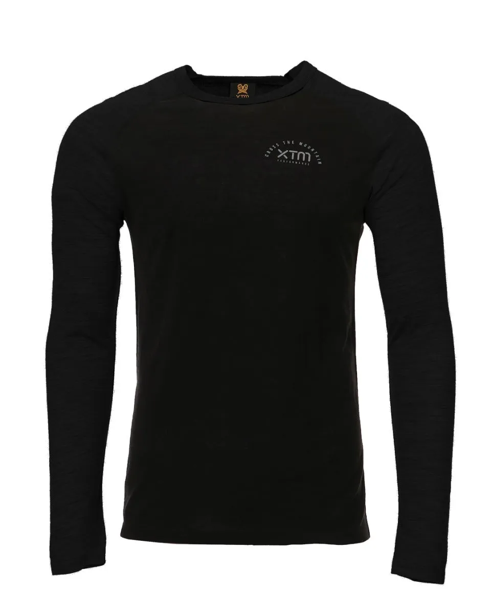 XTM Mountain Merino Wool Men’s Long Sleeve Black Size 2XL-6XL