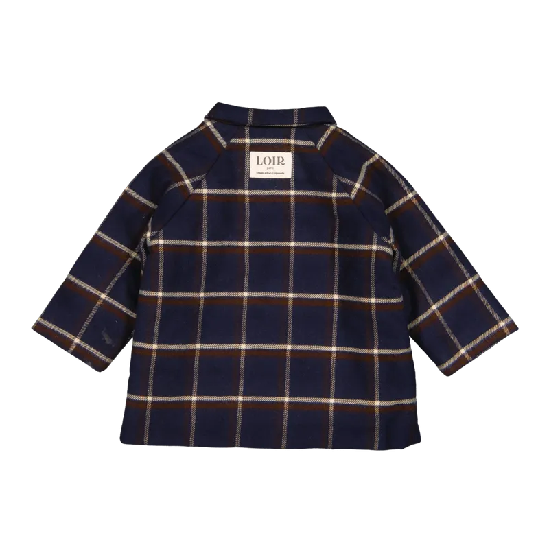 YSEE REVERSIBLE Jacket - Tartan Navy Plaid